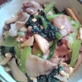 中華定食☆青菜と豚肉の炒めもの